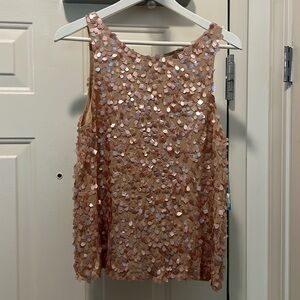 ALICE + OLIVIA sequin paillette tank top | M | NWT